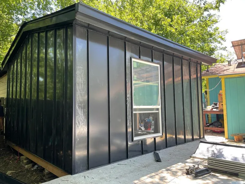 Black standing seam metal wall panels for Roof Inspection in Rocky Hill